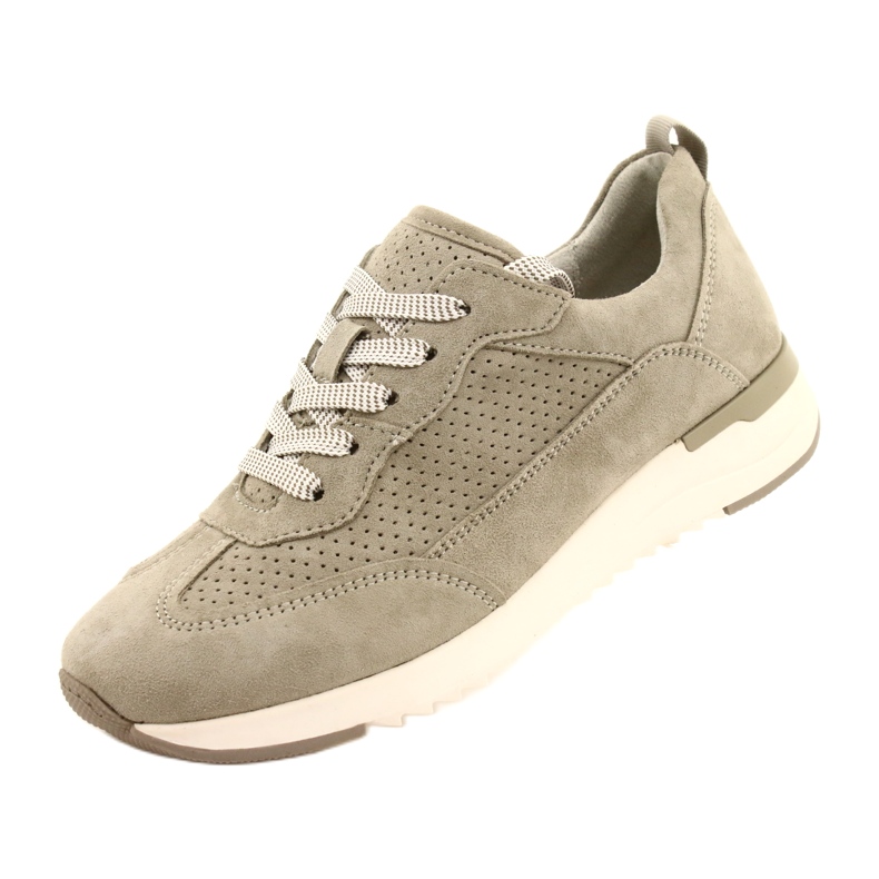 Zapatos Mujer Caprice de Piel Calada 23708-28 en tonos verdes 4