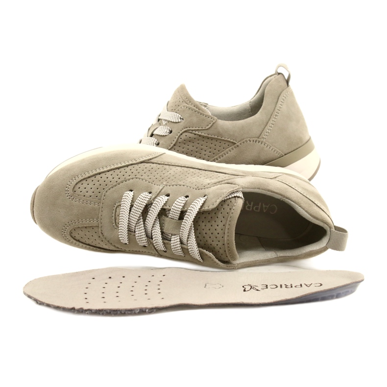 Zapatos Mujer Caprice de Piel Calada 23708-28 en tonos verdes 7