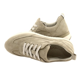 Zapatos Mujer Caprice de Piel Calada 23708-28 en tonos verdes 6