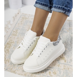 Deportivas de mujer Gallo blancas blanco plata 1 Deportivas de mujer Gallo blancas blanco plata 1