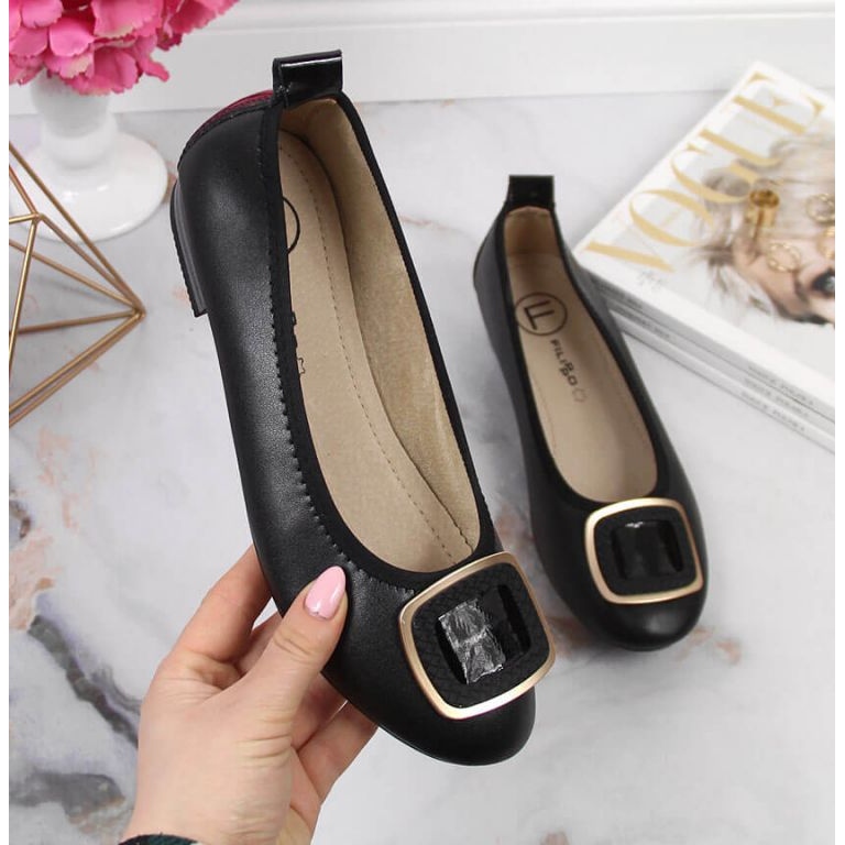 Bailarinas de piel Filippo W PAW334A negro 1