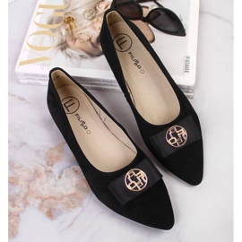 Bailarinas de piel con punta Filippo W PAW335A negro 3
