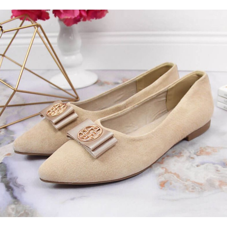 Bailarinas de piel con punta Filippo W PAW335B beige 2