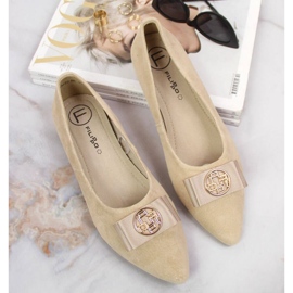 Bailarinas de piel con punta Filippo W PAW335B beige 3