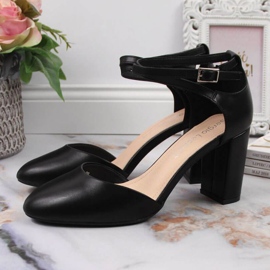 Sandalias en el puesto de Sergio Leone W SK364B negro 2