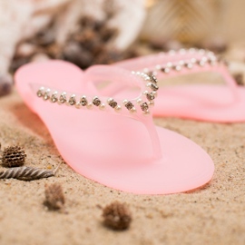 Chanclas Con Adornos Vices rosado 1