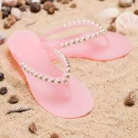 Chanclas Con Adornos Vices rosado 5