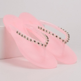 Chanclas Con Adornos Vices rosado 3