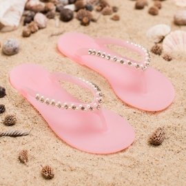 Chanclas Con Adornos Vices rosado 4