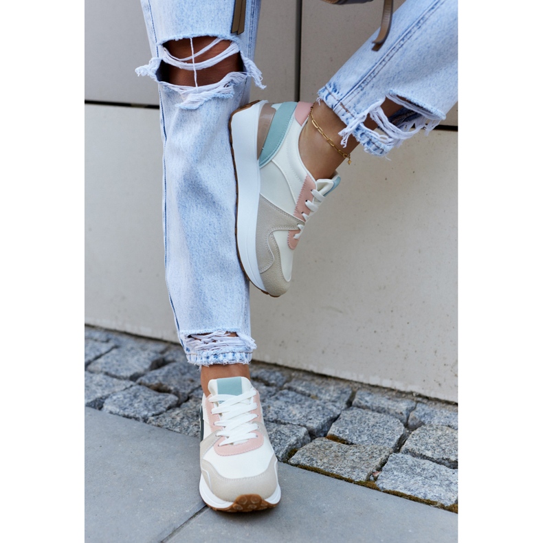 FG2 Deportivas Coryse Amarradas Beige y Verde marrón 1