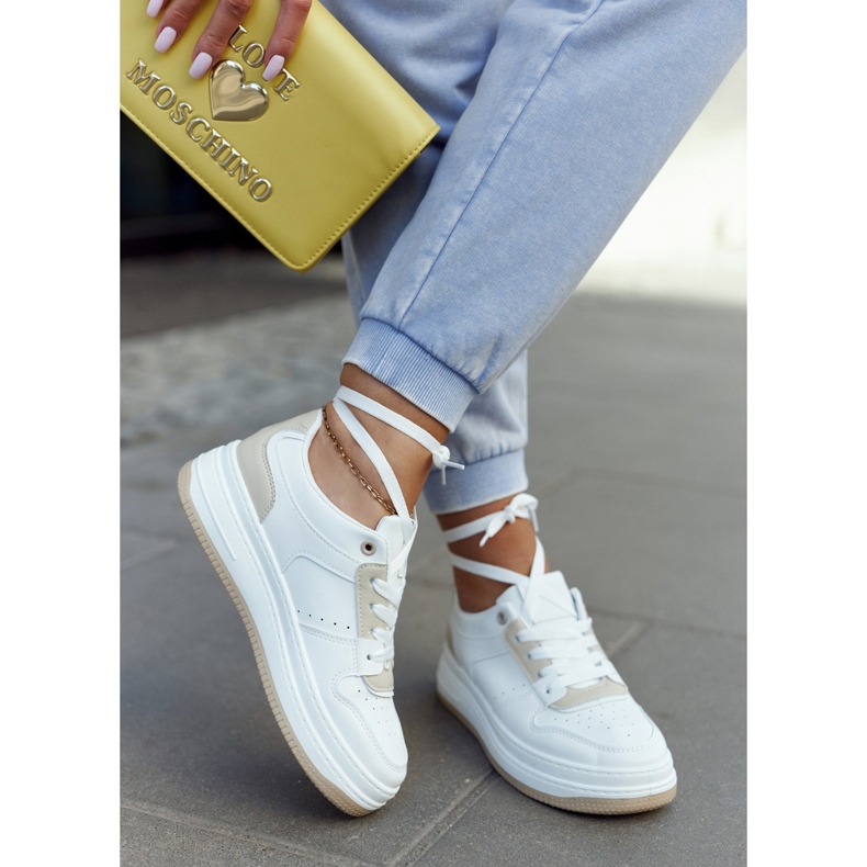 FG2 Deportivas Mujer Blanco y Beige New Haven 1 FG2 Deportivas Mujer Blanco y Beige New Haven 1