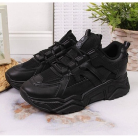 Deportivas cuña News W EU649A negro 2