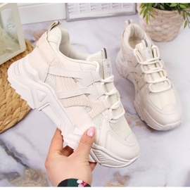 Deportivas cuña News W EU649B beige 1