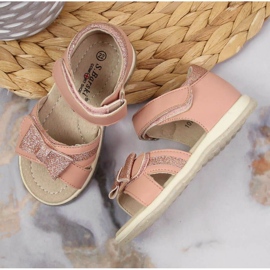 Sandalias velcro S. Barski Jr OLI151B rosa rosado 4