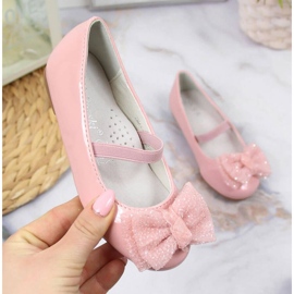 Bailarinas con elástico S. Barski W OLI154B rosa rosado 1