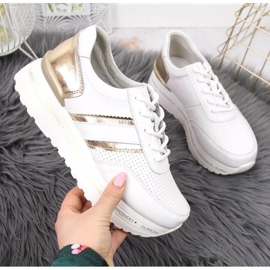 Zapatillas de cuero en la plataforma Filippo W PAW328A blanco 1