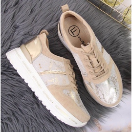 Zapatillas de cuero en la plataforma Filippo W PAW329 beige 3
