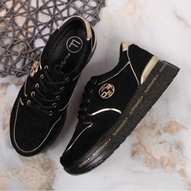 Zapatillas de cuero en la plataforma Filippo W PAW330 negro 3