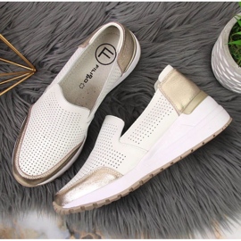 Deportivas de piel calada Filippo W PAW333B blanco 3