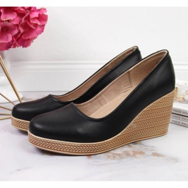 Salón de piel con cuña Filippo W PAW339A negro 2