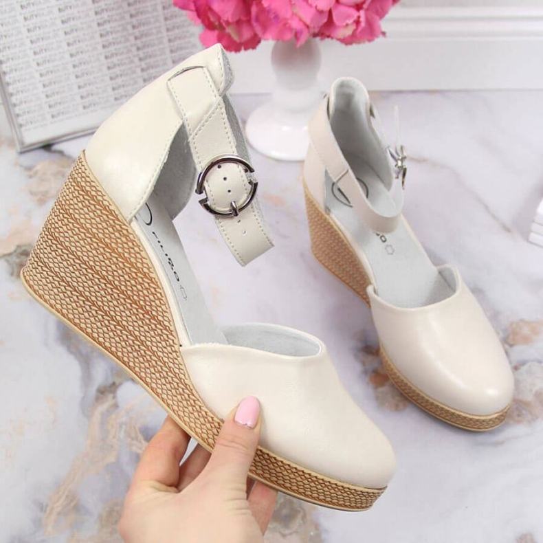 Sandalias con cuña Filippo W PAW340A beige 1
