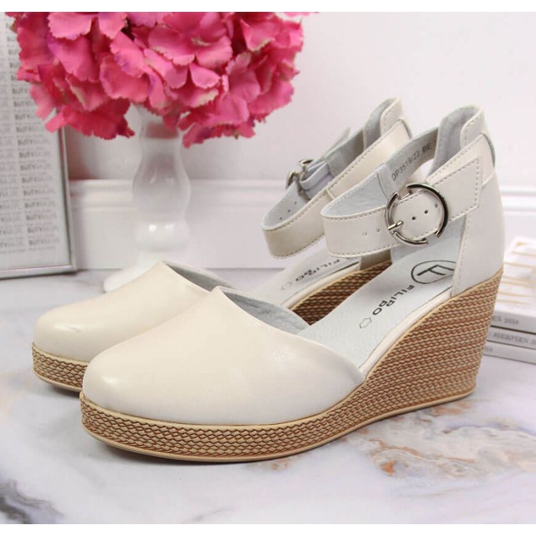 Sandalias con cuña Filippo W PAW340A beige 2