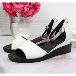 Sandalias cuña Vinceza W JAN102B blanco 2