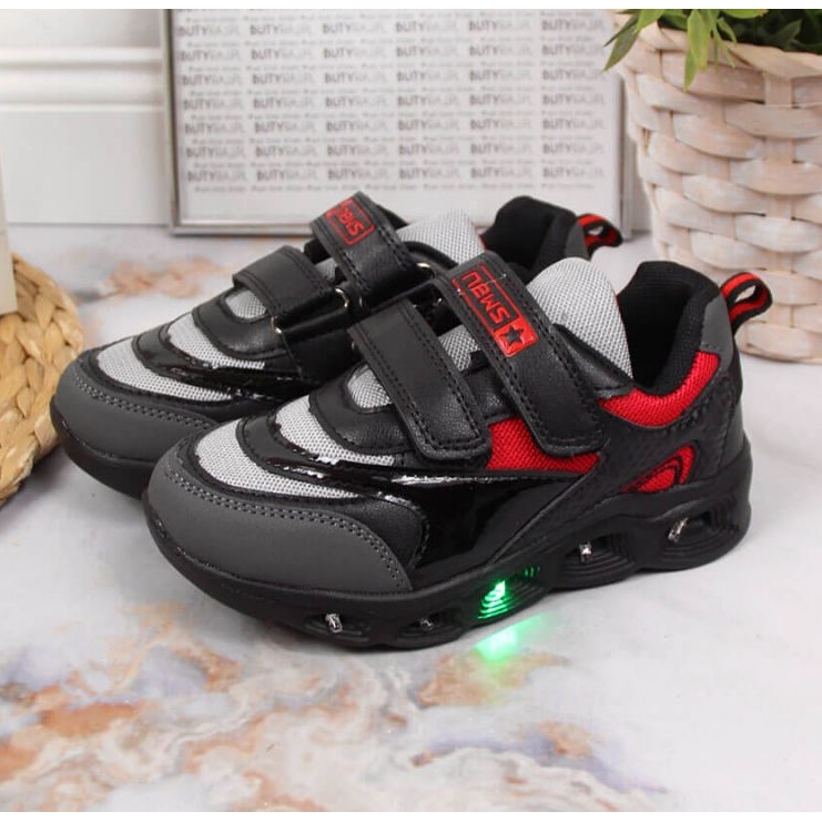 Zapatos suela brillo News Jr EVE348 negro 2