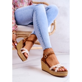 FB2 Sandalias De Cuña De Moda Beige Roseville 4
