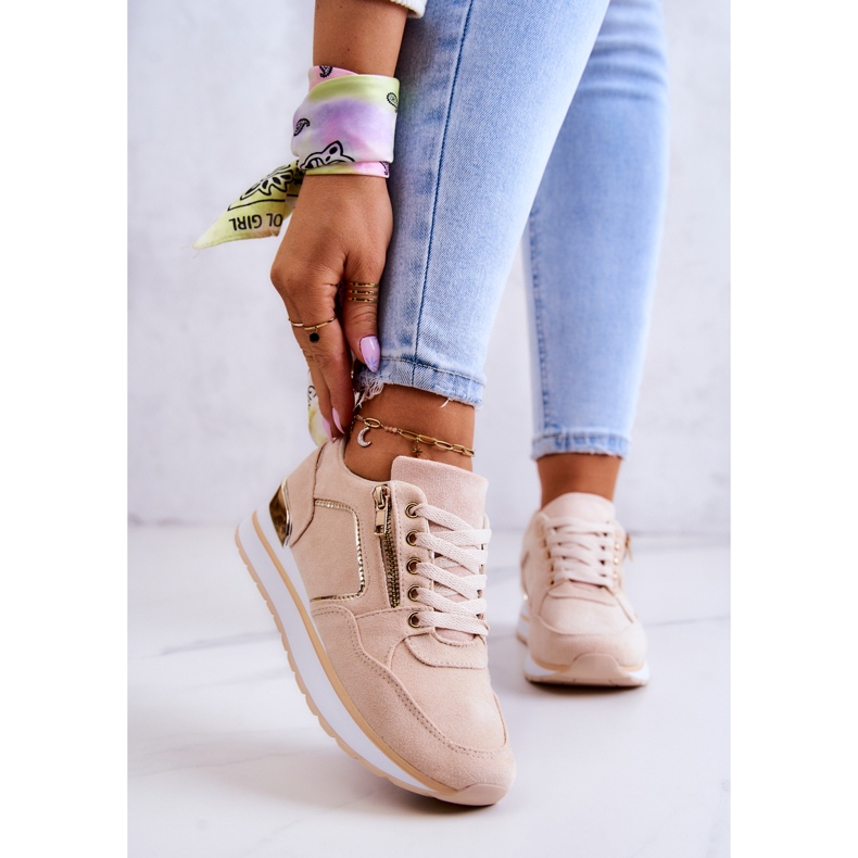 FB2 Deportivas Ante On The Riverside Plataforma Beige Claro 1