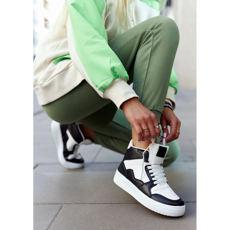 FG2 Deportivas Altas de Mujer Blancas y Negras Megithoe blanco negro 2 FG2 Deportivas Altas de Mujer Blancas y Negras Megithoe blanco negro 2