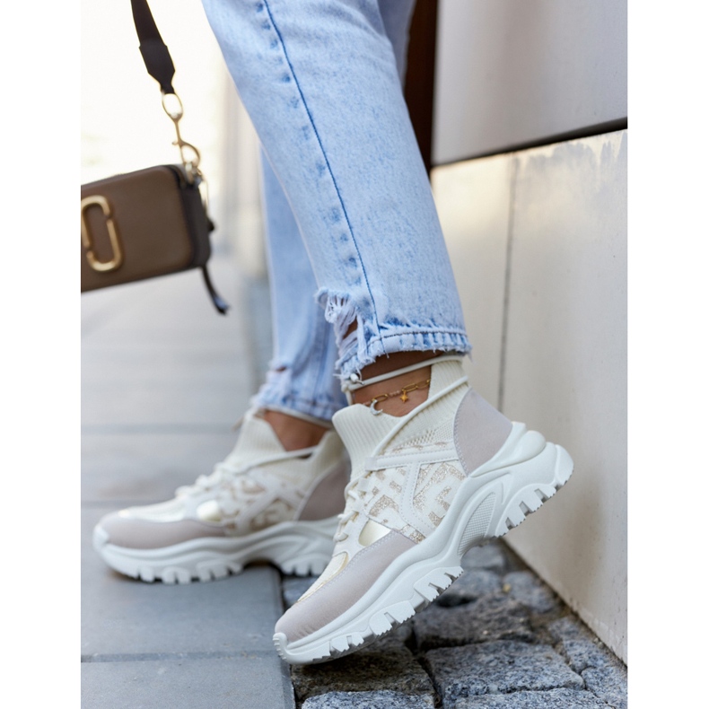 Deportivas Deportivas Beige-Oro Phinell 2