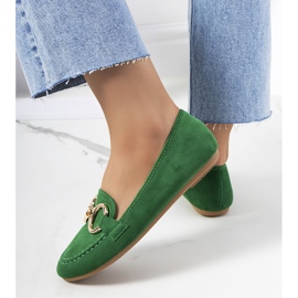 Mocasín verde con hebilla Castor 2