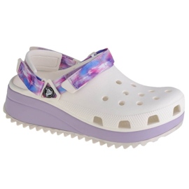 Zuecos Crocs Classic Hiker Dream W 207772-577 blanco púrpura 1