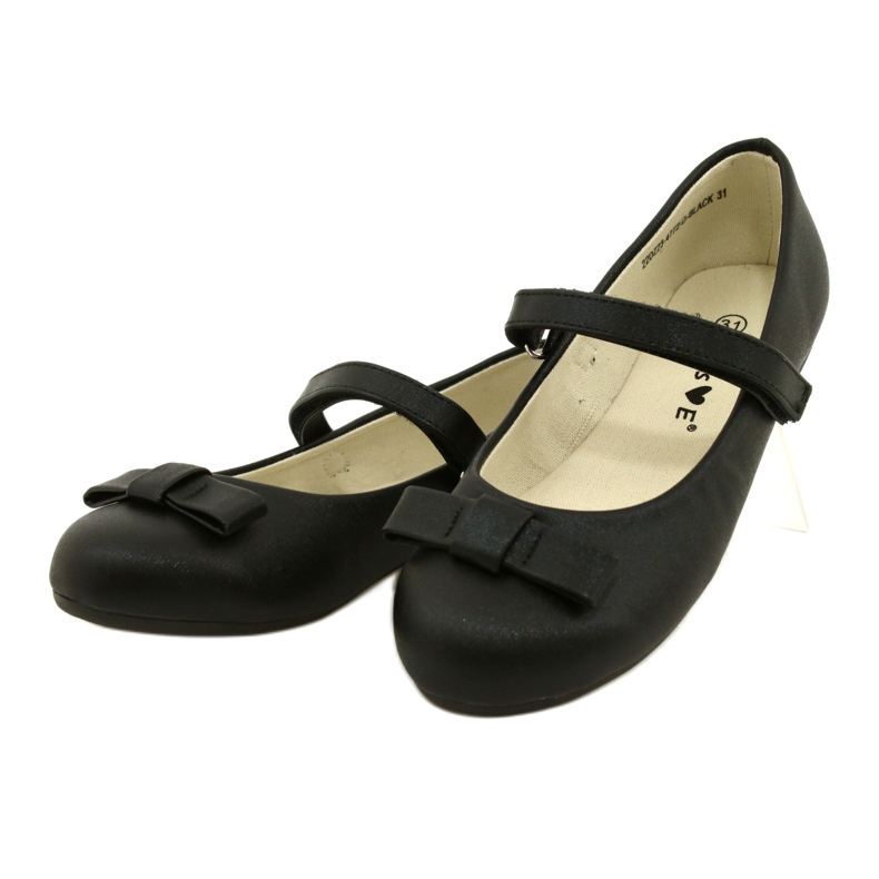 EVE Bailarinas Negras Con Lazo Velcro MISSE negro 2
