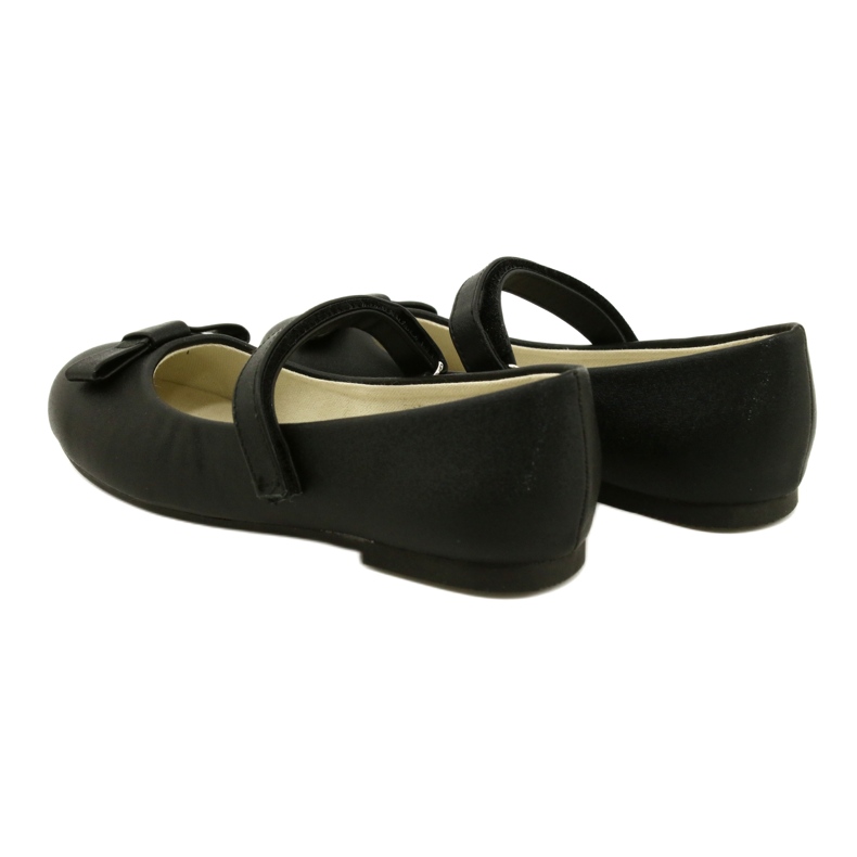 EVE Bailarinas Negras Con Lazo Velcro MISSE negro 5