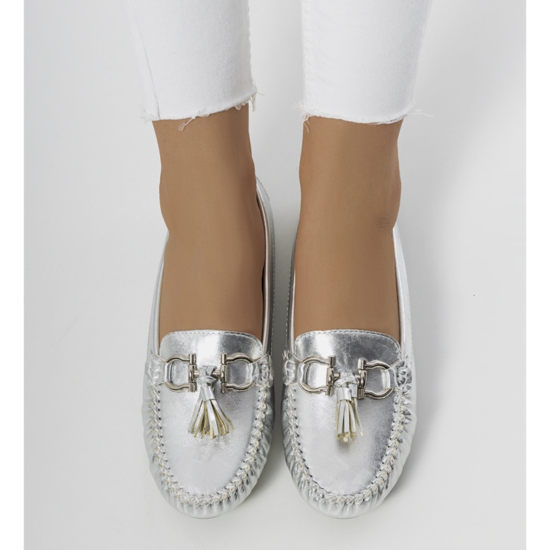 Mocasines de mujer Taylor plateados plata 1