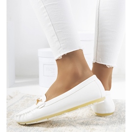 Mocasines mujer Petterd blanco 2