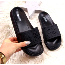 Pantuflas de Mujer Big Star Black DD274A271 negro dorado 4