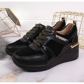 Deportivas con cuña S. Barski W OLI160 negro 5