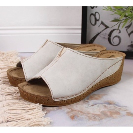 Zapatillas cuña Inblu W ARC12 beige 2