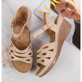 Sandalias cuña Jezzi W EVE350A beige 3