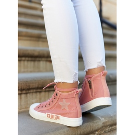 Zapatillas Clásicas Altas Big Star JJ274382 Rosa rosado 5