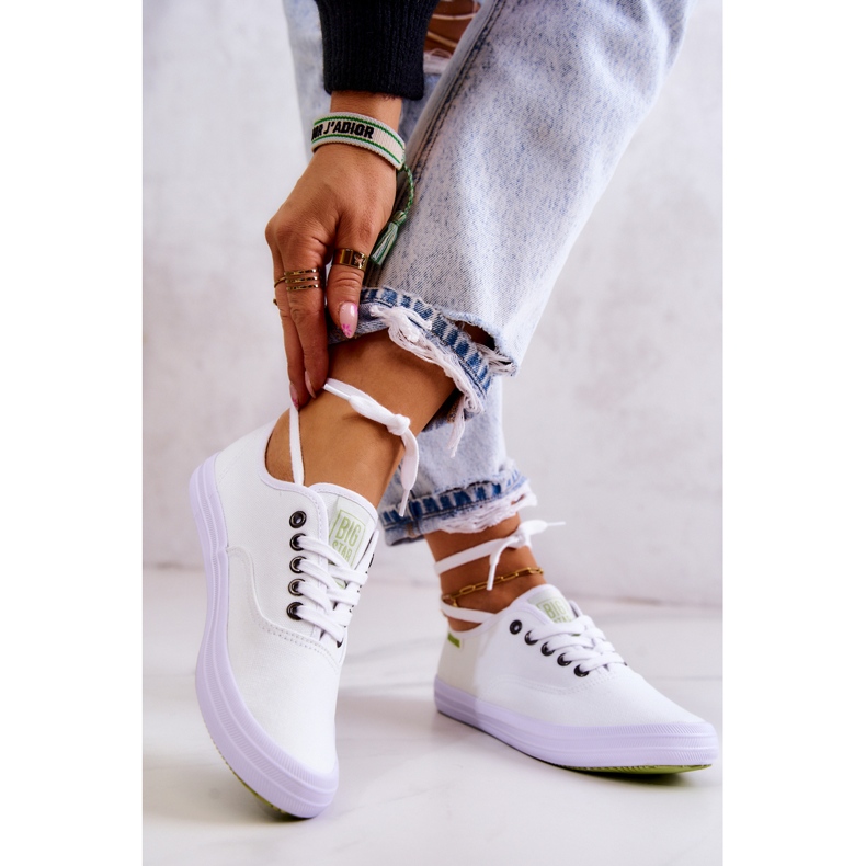 Sneakers Mujer Ligeras Big Star JJ274260 Blanco 2