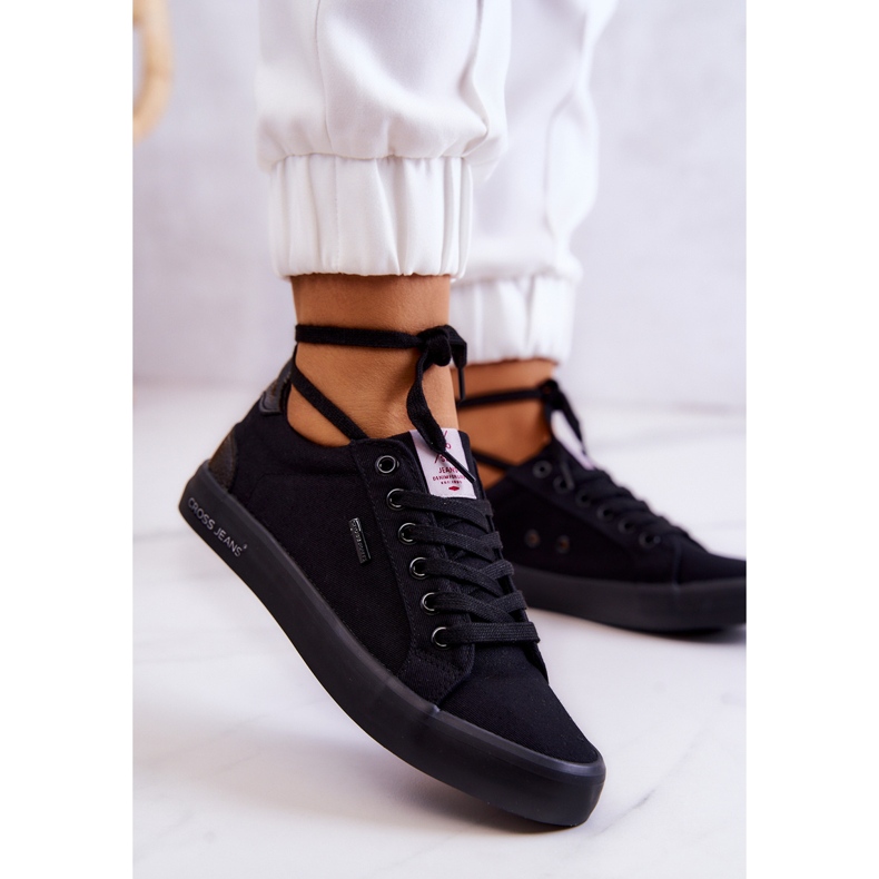 Sneakers Mujer Tied Cross Jeans JJ2R4039C Negro 2