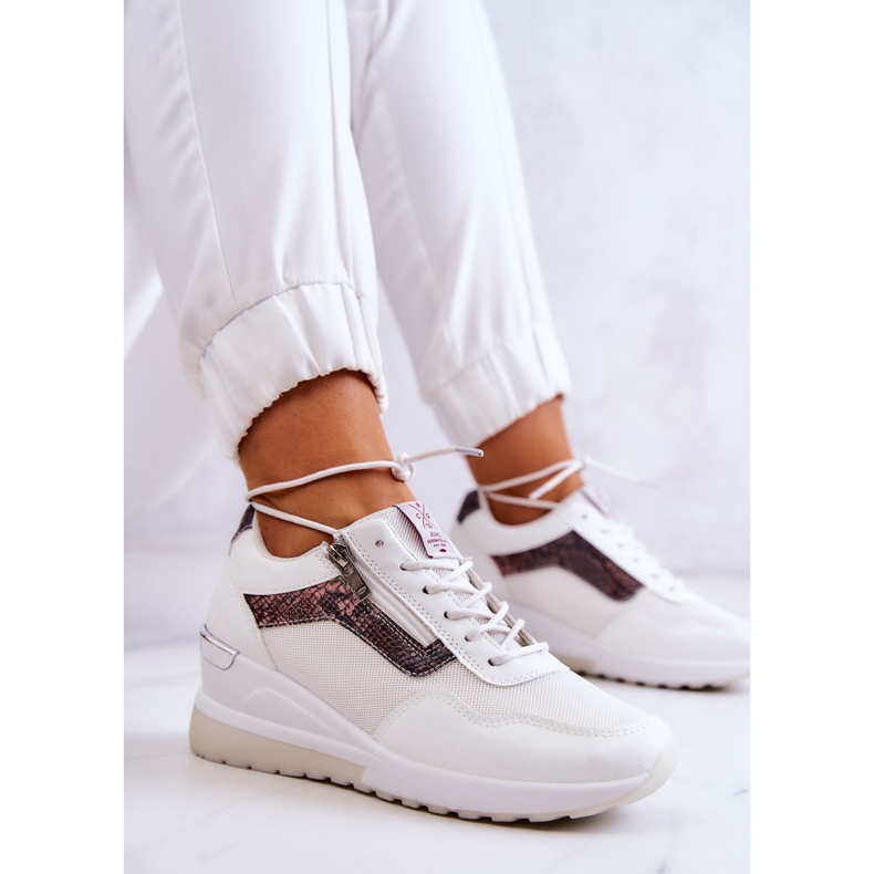 Zapatillas Mujer On Wedge Cross Jeans JJ2R4028C Blanco 1 Zapatillas Mujer On Wedge Cross Jeans JJ2R4028C Blanco 1