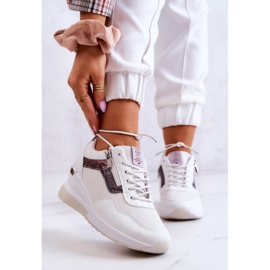 Zapatillas Mujer On Wedge Cross Jeans JJ2R4028C Blanco 3