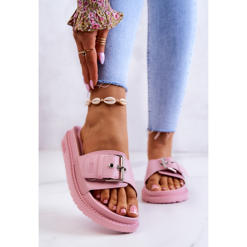 Zapatillas Clásicas Con Hebilla Big Star JJ274A308 Rosa 1