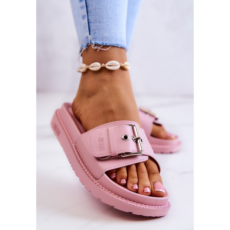 Zapatillas Clásicas Con Hebilla Big Star JJ274A308 Rosa 2