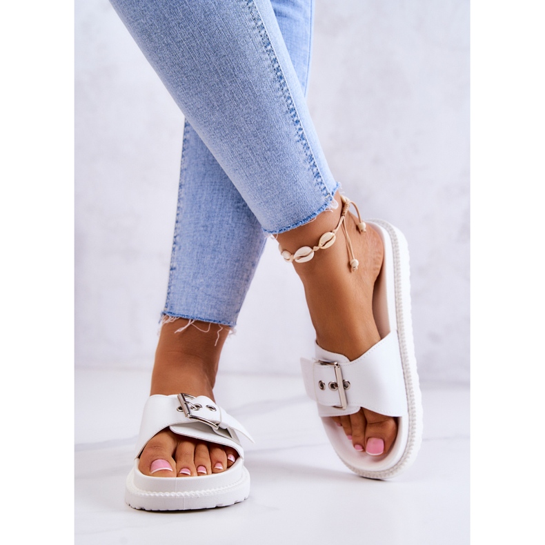 Zapatillas Clásicas Con Hebilla Big Star JJ274A309 Blanco 2